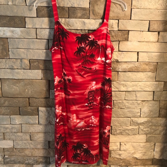 Y2K 90’s Red Summer Dress Size Medium - Picture 10 of 13